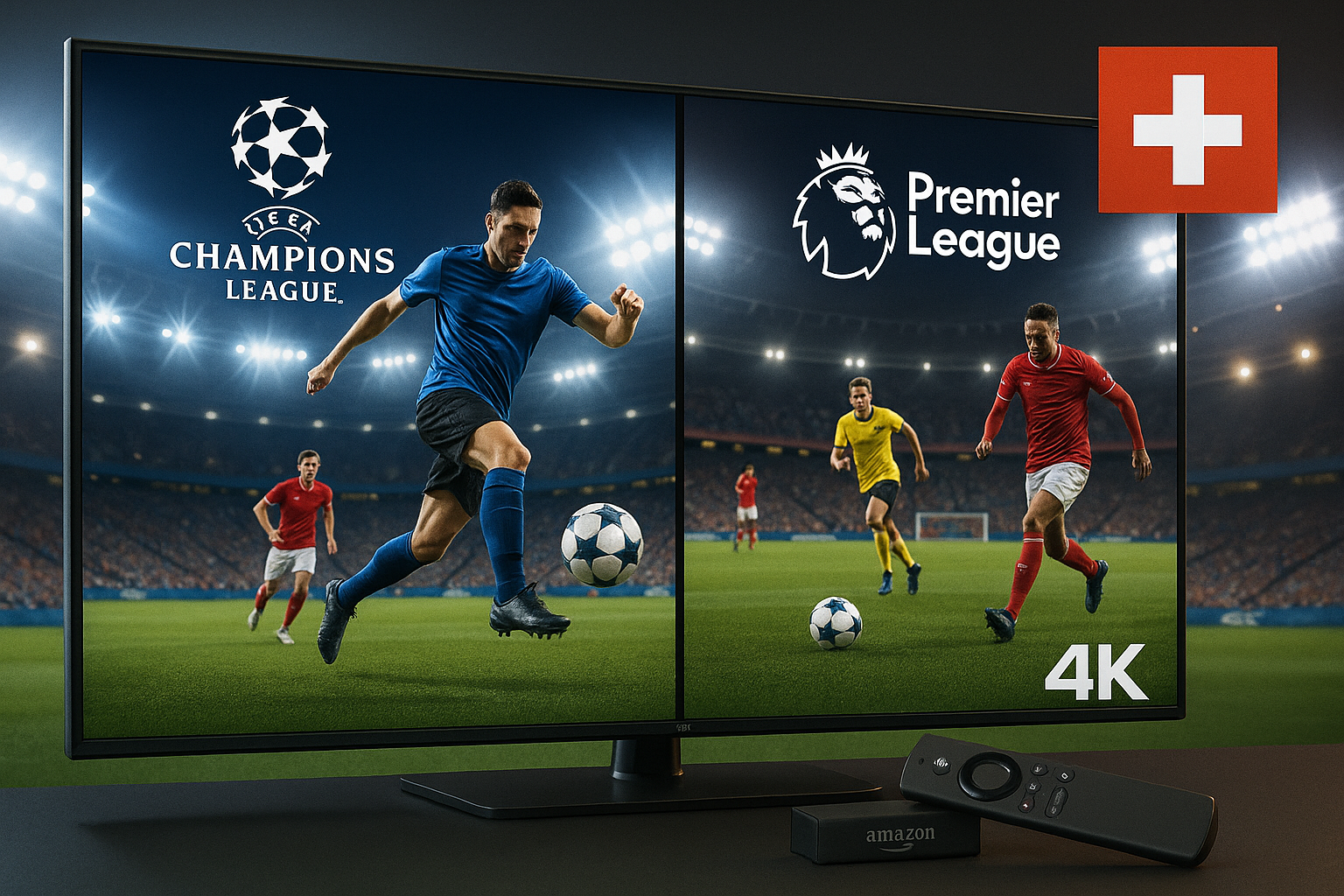 iptv suisse sport football champions league 2025