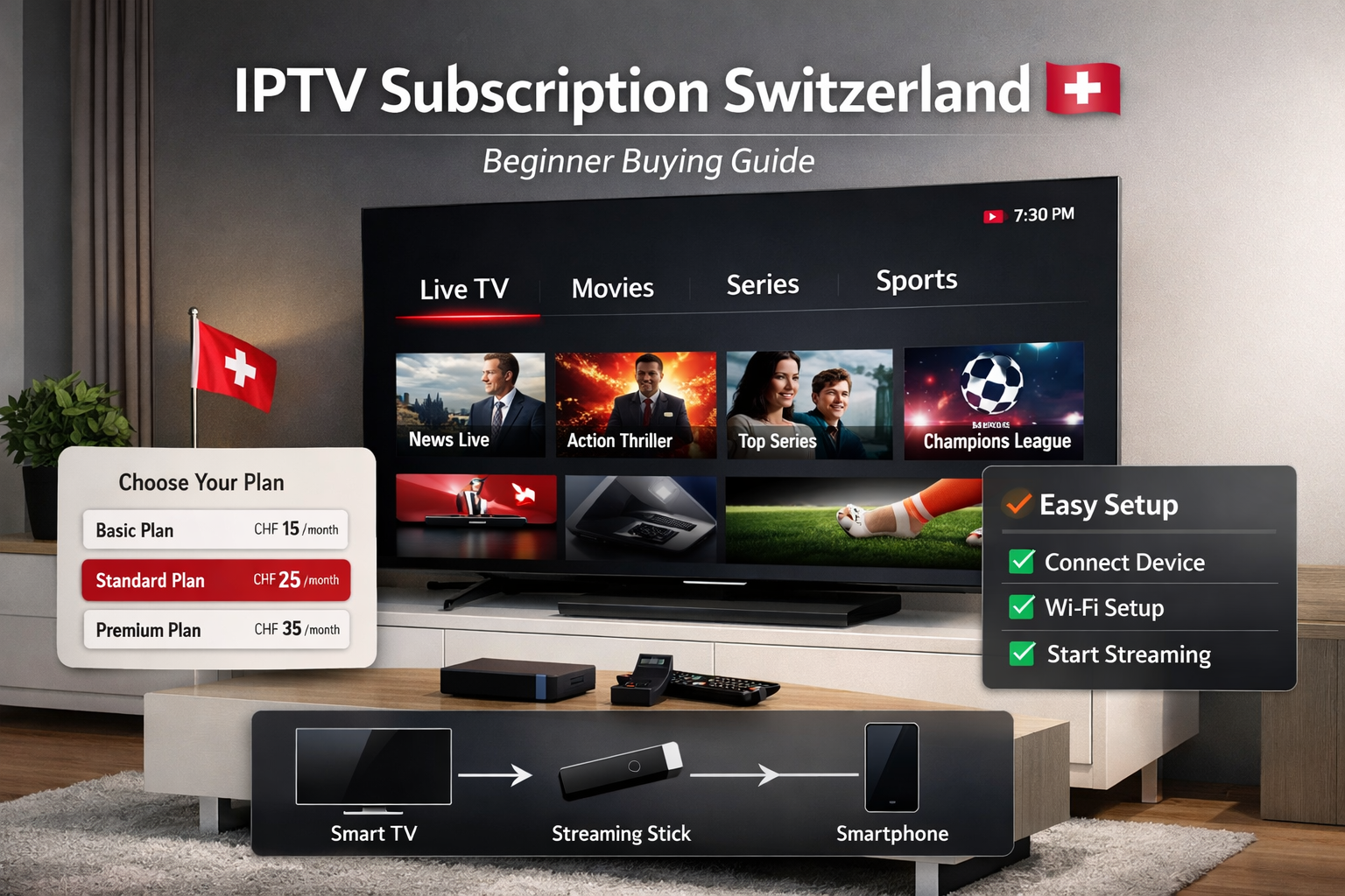 IPTV Subscription Switzerland: Beginner Buying Guide 1 iptv subscription switzerland, beginner buying guide, smart tv, streaming devices